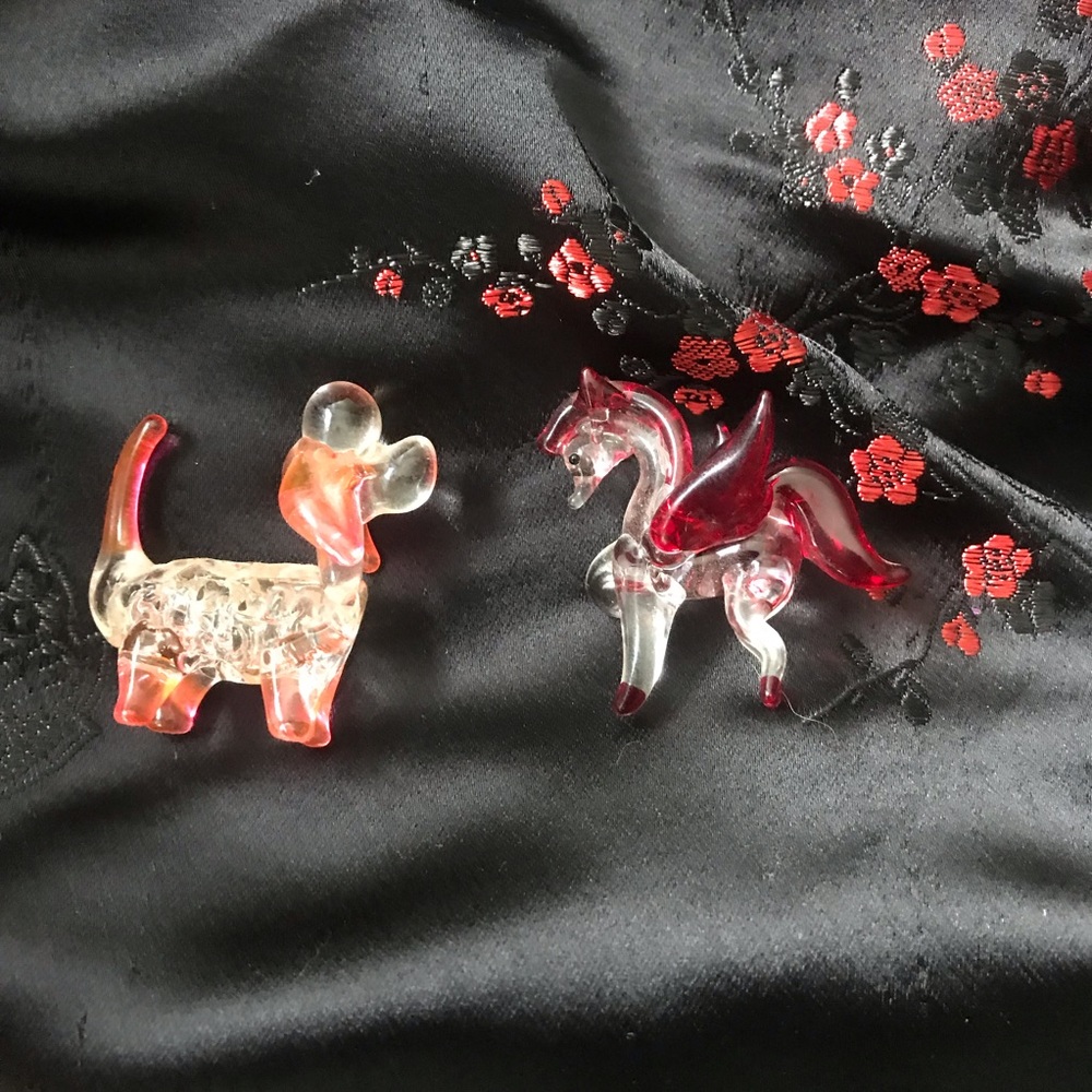 Vintage Blown Glass Animal Figurines -2